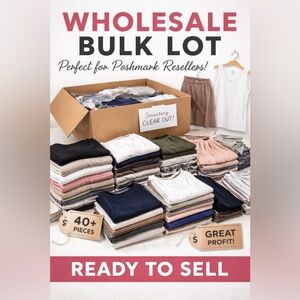 WHOLESALE BULK LOT – 40 New Tops & Skirts | Reseller Bundle | $1,500 Retail